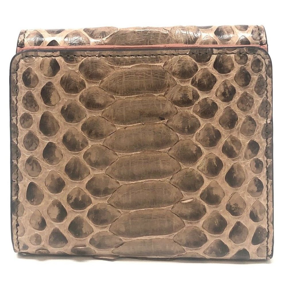 Bally Women's Python Snake Skin Bifold Wallet - Picture 2 of 8